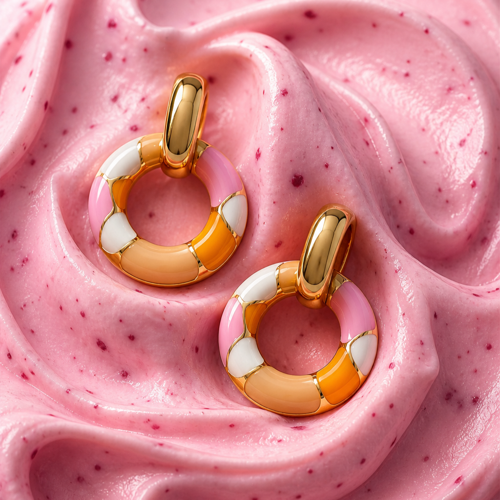 Chromatic Pink Pastel Enamel Drop