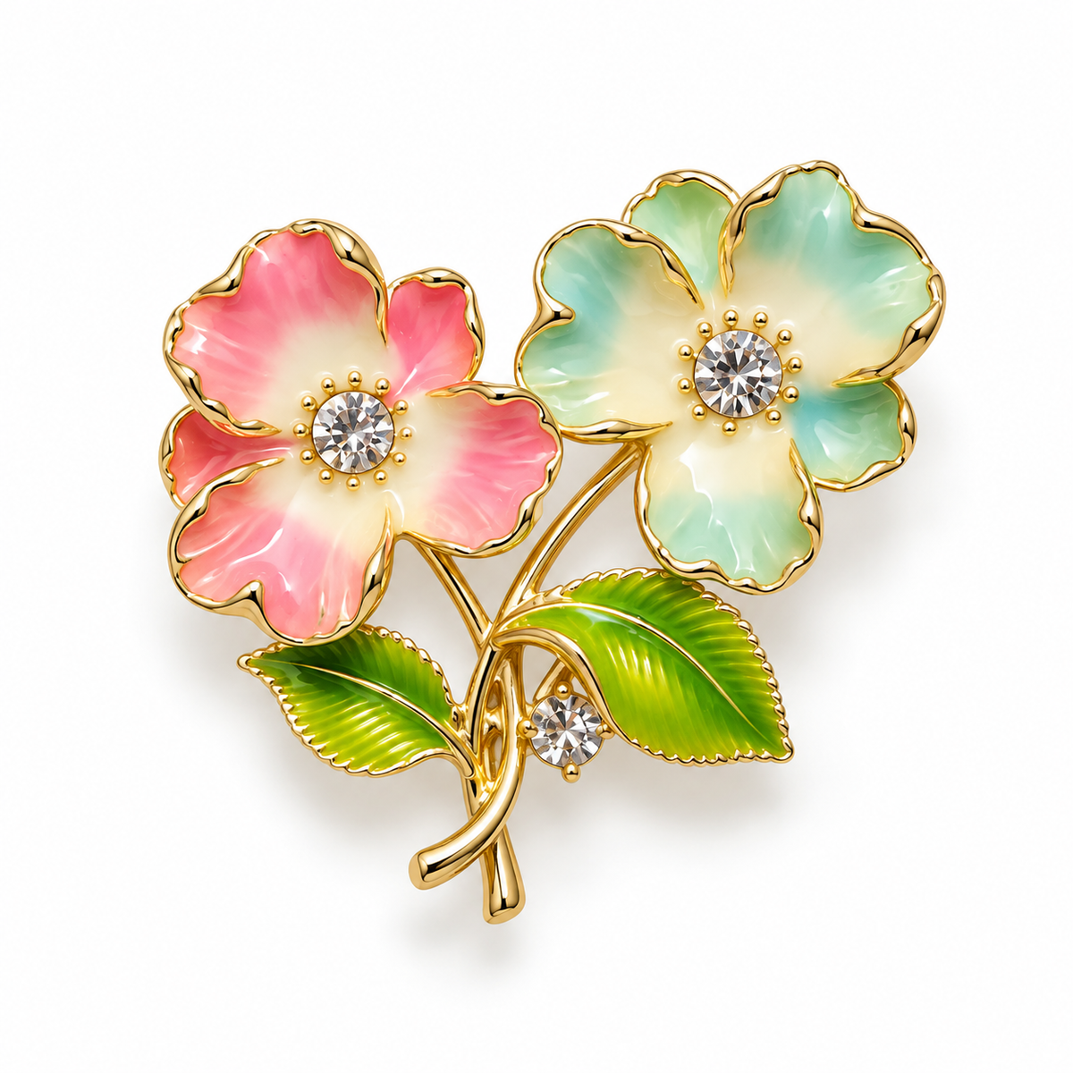 Floral Statement Brooch for Women