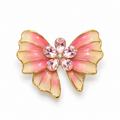 1. Gold butterfly brooch for women crafted from 316L stainless steel
