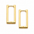 Geometric Rectangle Hoop Earrings