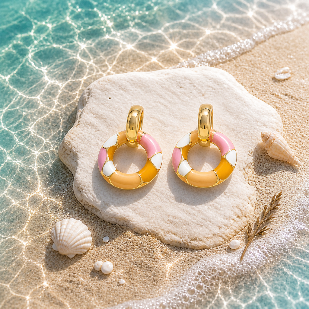 Chromatic Pink Pastel Enamel Drop