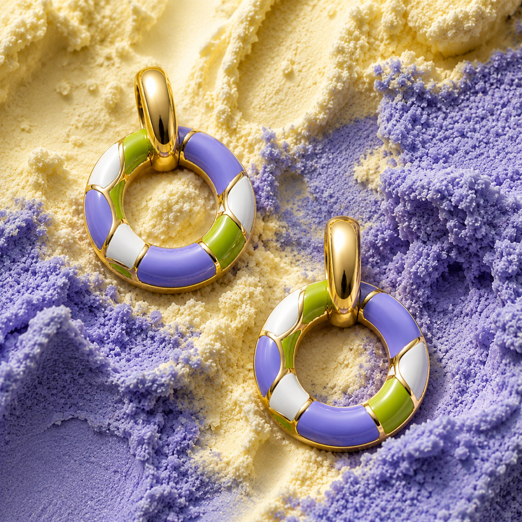 Chromatic Purple Pastel Enamel Drop