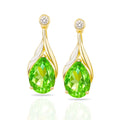 Floral Green Teardrop