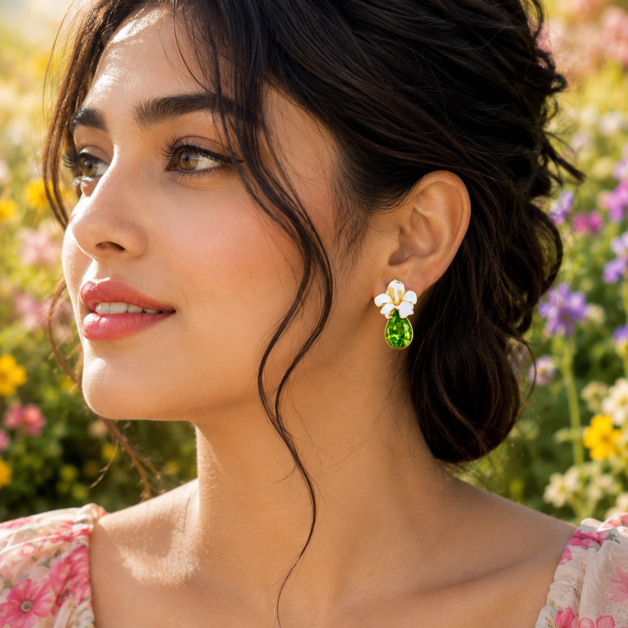Floral Drop Earrings