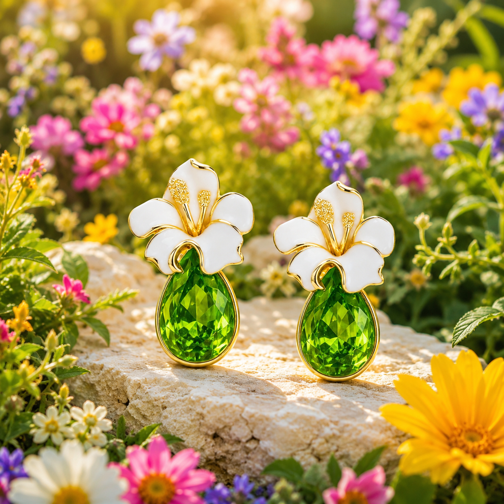 Floral Drop Earrings