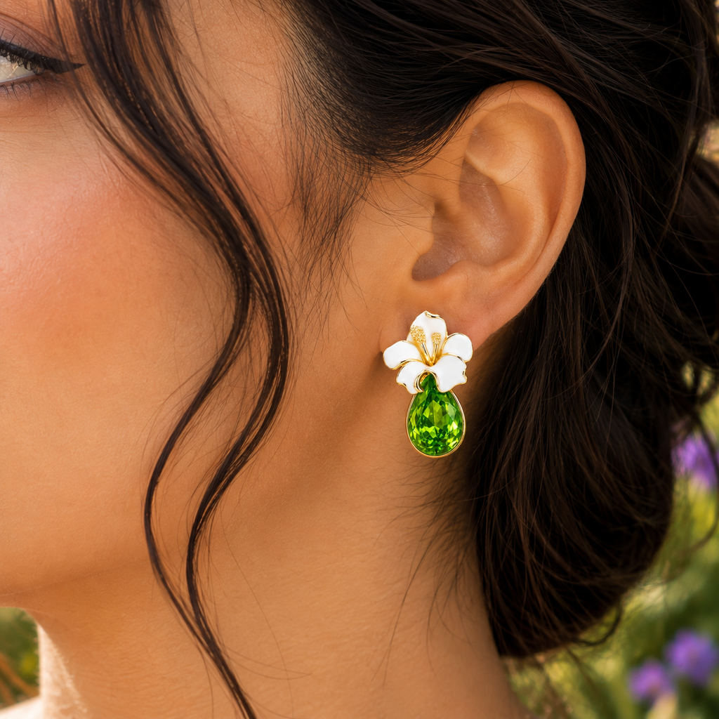 Floral Drop Earrings