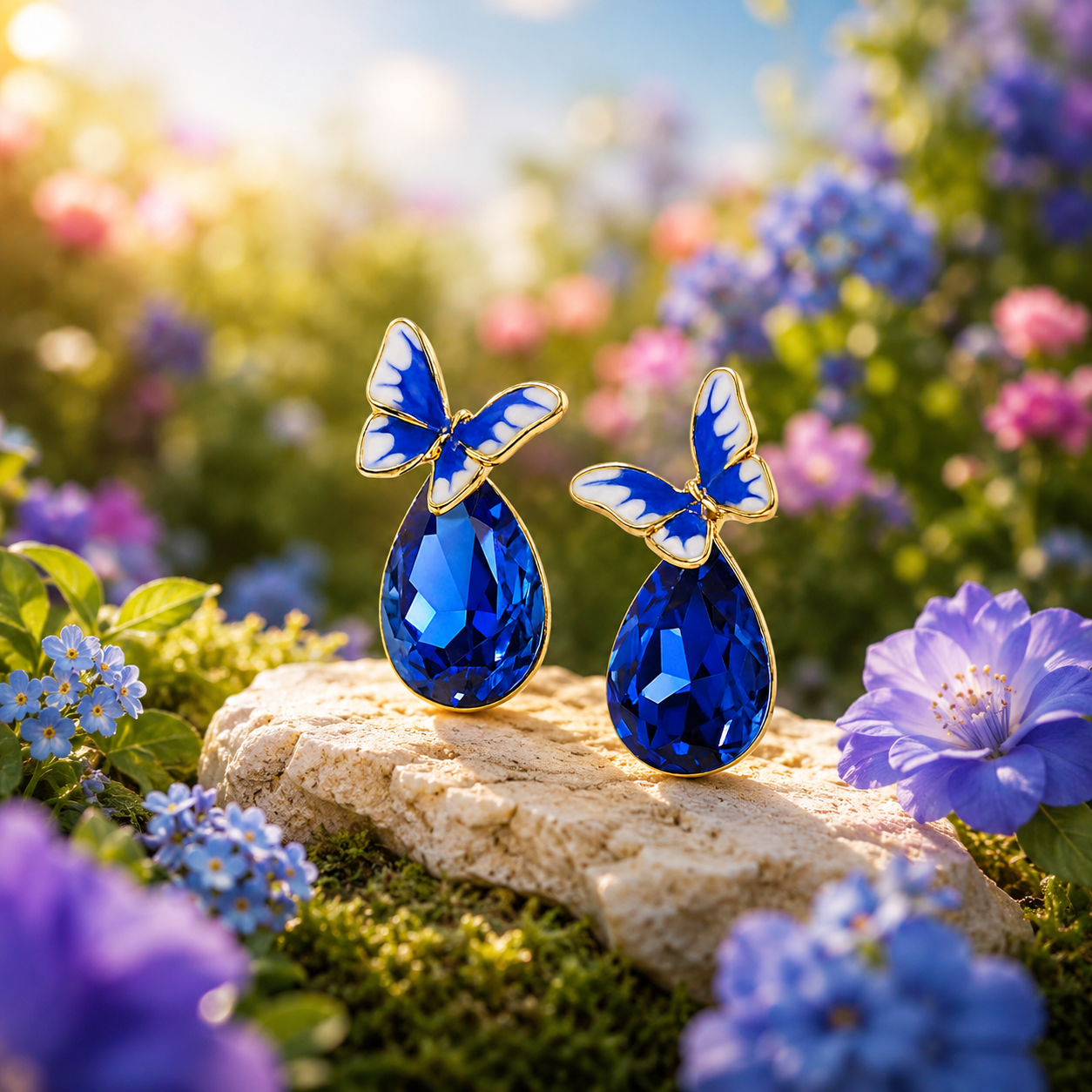 Blue Butterfly Drop