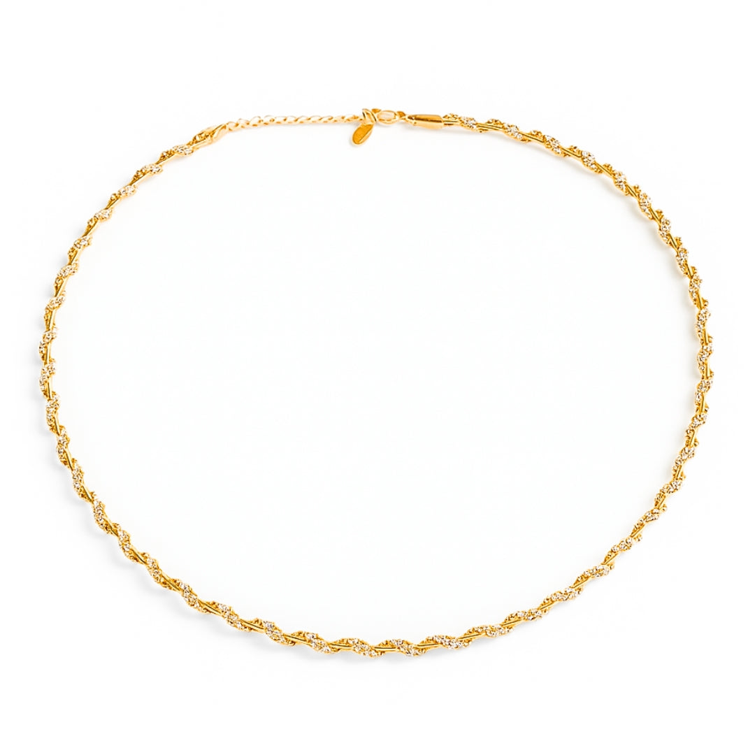 Twisted Link Statement Necklace