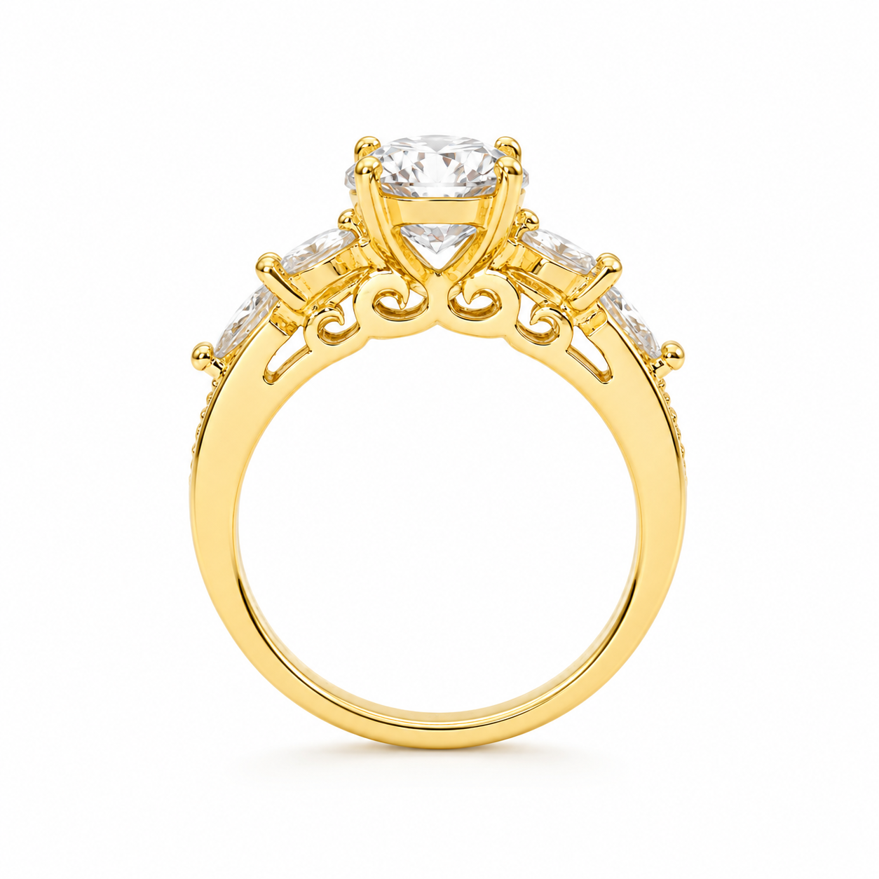 Floral Engagement Ring