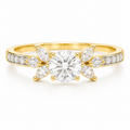 Floral Engagement Ring