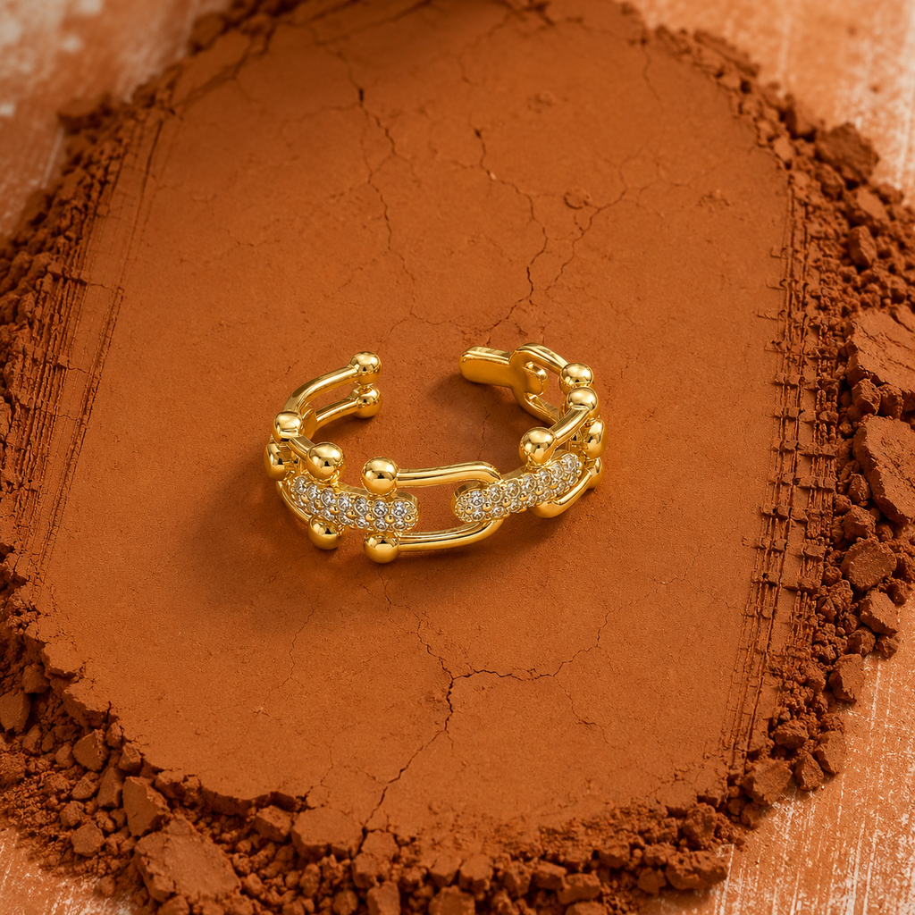 CZ Open Cuff Ring