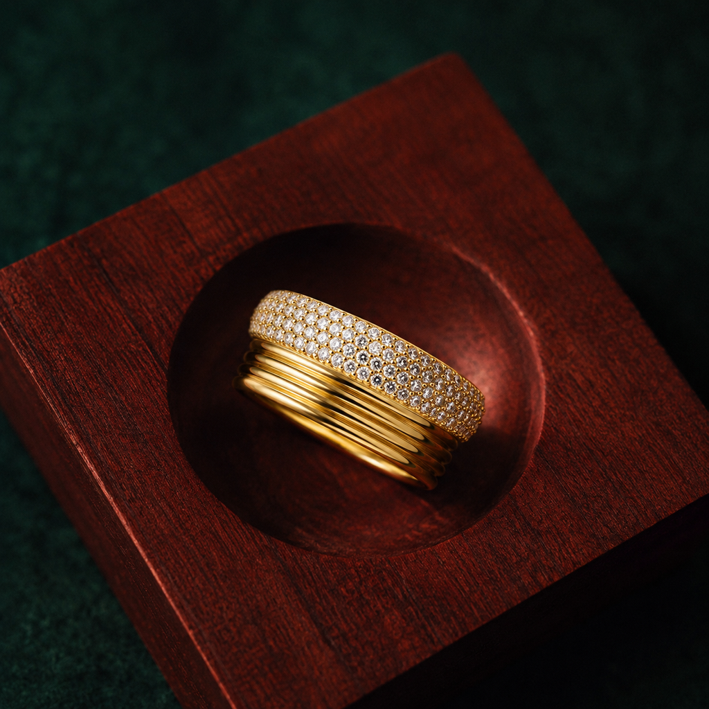 Pavé CZ Stackable Ring