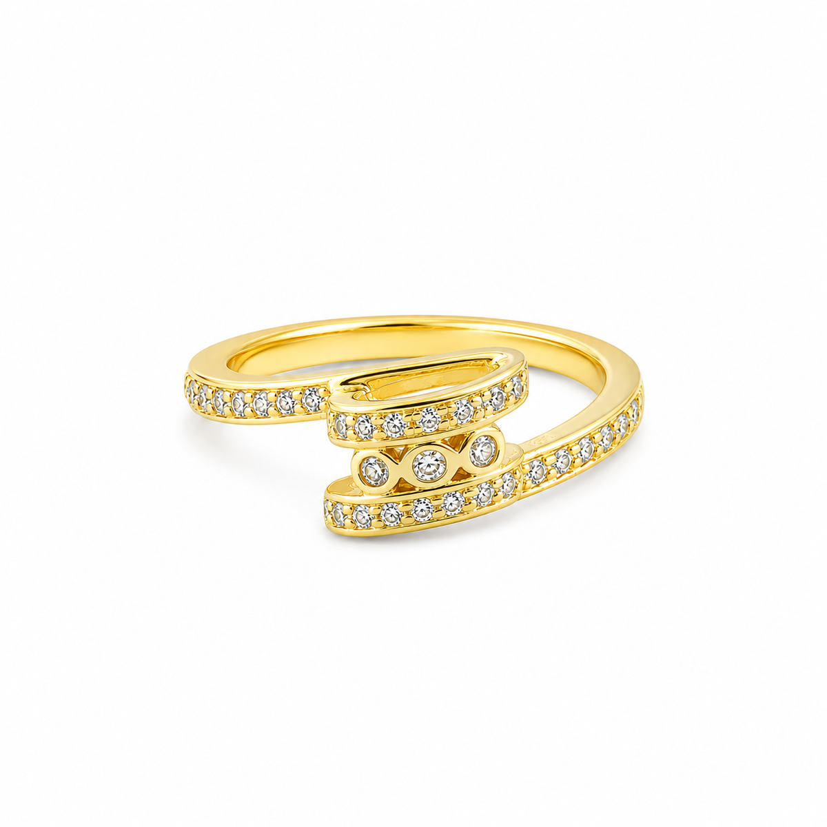 Twist CZ Ring