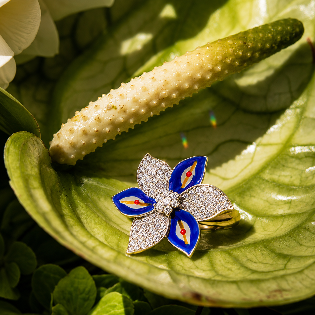 Meenakari Cocktail Statement Ring for Women